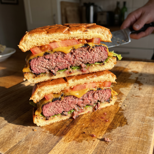 Smoked Steak Burgers