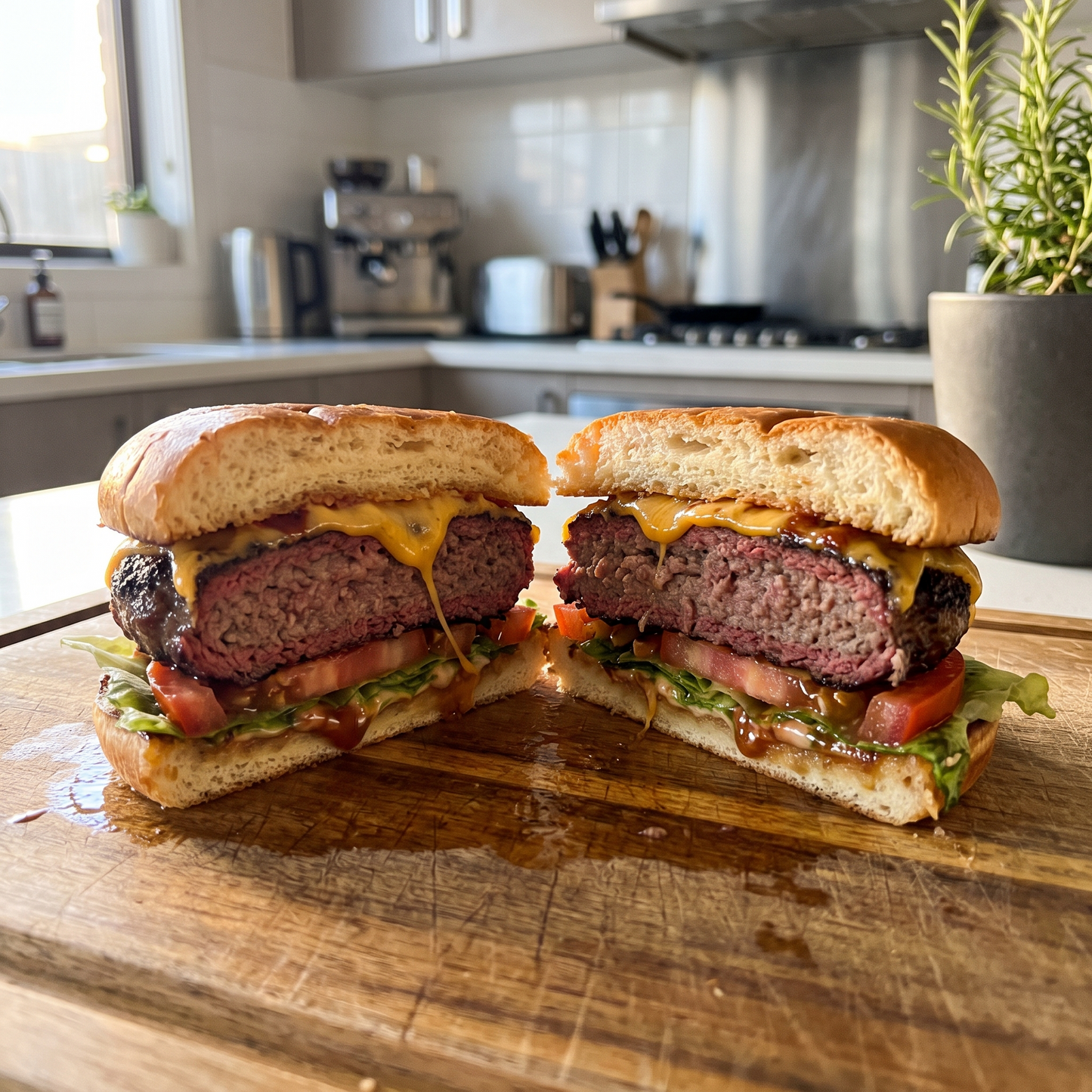 Smoked Steak Burgers